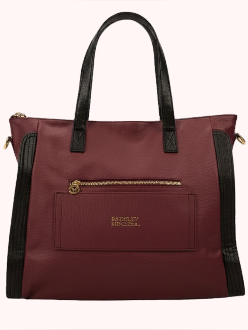 NWT Badgley Mischka Burgundy Weekender Travel Tote Carry-On Bag